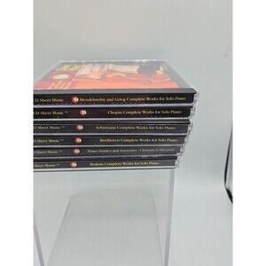 CD SHEET MUSIC Lot of 6 Piano Duets JS Bach Ragtime Music Theodore Presser 2002